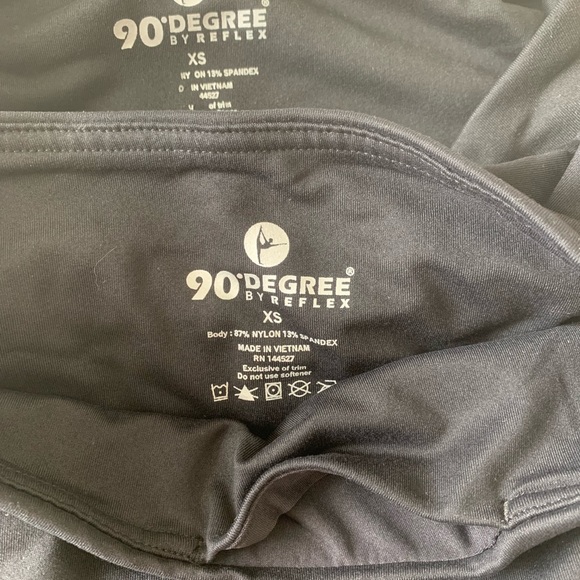 Powerflex 90 Degree Reflex Black Legging Yoga Work Out Gym Pant Xs - Picture 3 of 3